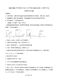 四川省绵阳市三台中学2026届高三上学期期中考试物理试卷（Word版含解析）