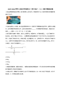 2025-2026学年上海市华东师大二附中高二（上）期中物理试卷（含答案）