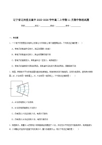 辽宁省辽西重点高中2025-2026学年高二上学期期中考试物理试卷（含解析）