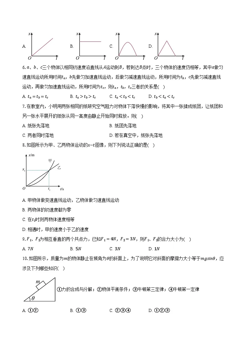2025-2026学年江苏省高二(上)普通高中学业水平合格性考试仿真模拟物理试卷02(含答案)第2页