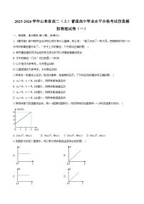 2025-2026学年山东省高二（上）普通高中学业水平合格考试仿真模拟物理试卷（一）（含答案）
