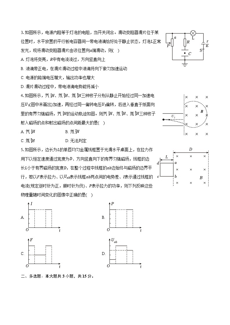 2024-2025学年天津市耀华中学红桥学校高二(上)期末物理试卷(含答案)第2页