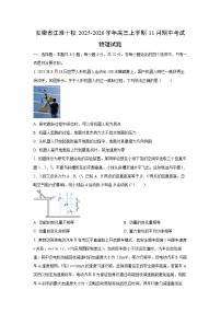 安徽省江淮十校2025-2026学年高三上学期11月期中 物理试卷（学生版）