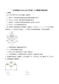 广东省清远市2025-2026学年高二上学期期中考试 物理 Word版含答案含答案解析