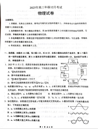 湖北省云学联盟2025-2026学年高三上学期12月月考物理试卷