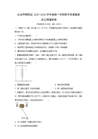 北京市朝阳区2025-2026学年高三上学期期中物理试卷（学生版）