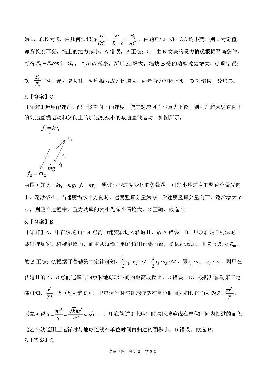 河北NT20名校联合体2026届高三上学期12月月考物理答案第2页