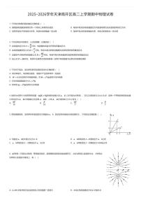 2025~2026学年天津南开区高二上学期期中物理试卷（有答案解析）