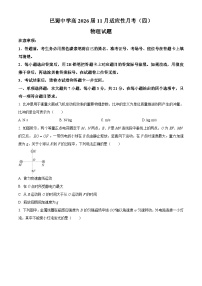 重庆市巴蜀中学2026届高三上学期11月期中物理试卷（Word版附解析）