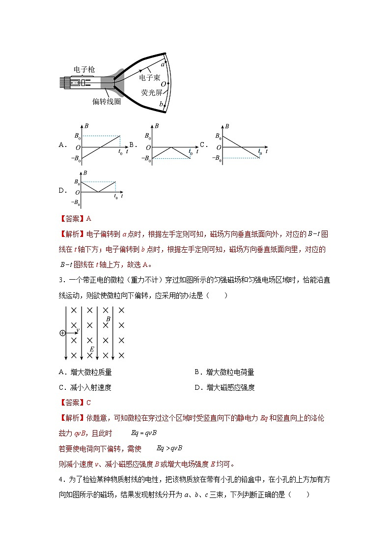 (人教版)选择性必修第二册高二物理同步课后培优练习1.2磁场对运动电荷的作用力(练习)(解析版)第2页