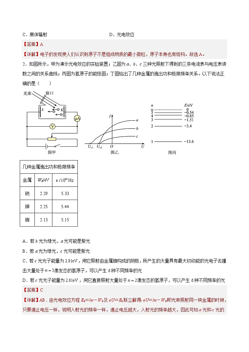 (人教版)选择性必修第三册高二物理同步课后培优练习4.6本章复习提升(解析版)第2页