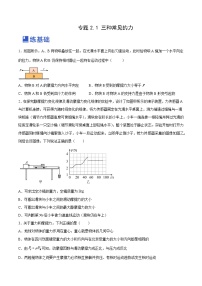 高考物理一轮复习考点讲练测2.1 三种常见的力（练）（2份，原卷版+解析版）