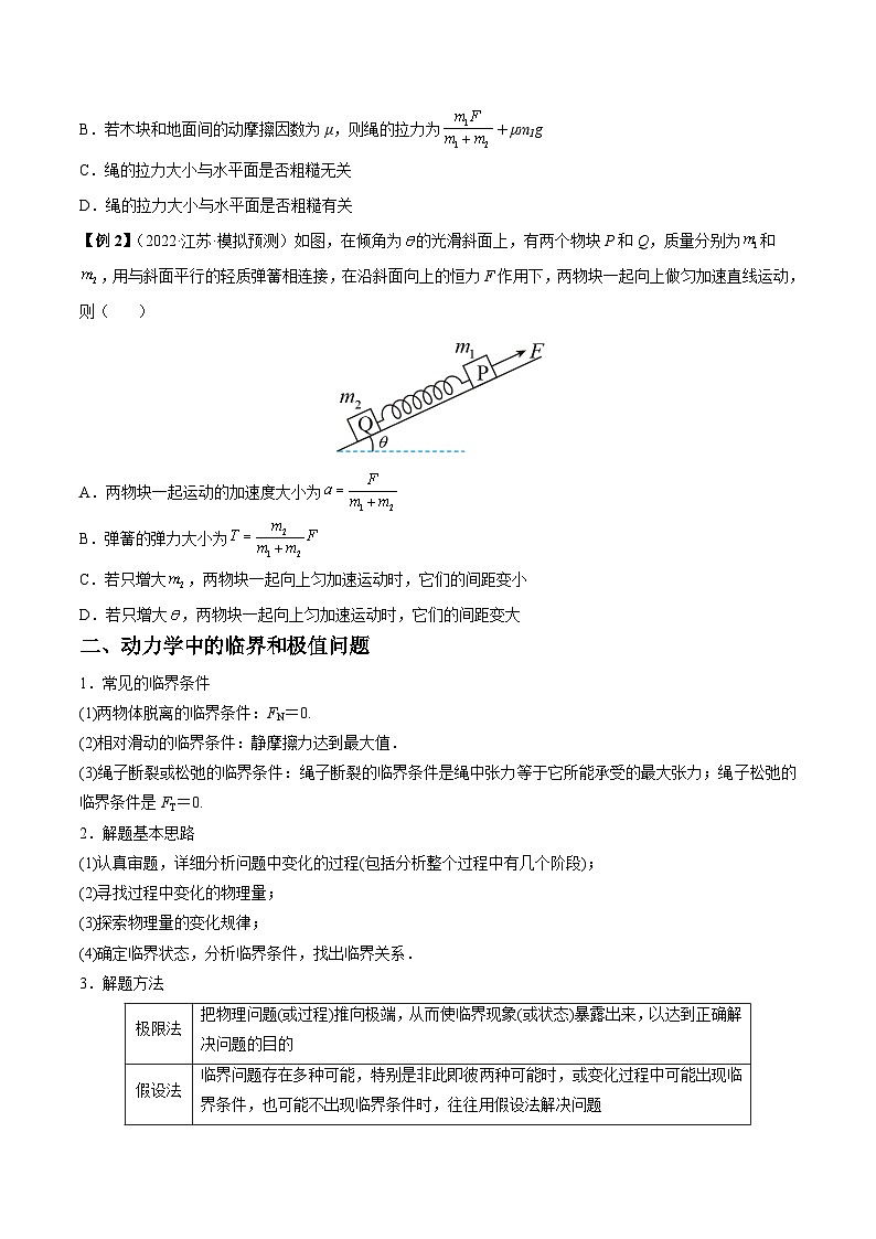 高考物理一轮重难点复习难点05 牛顿第二定律的综合应用(原卷版)第3页