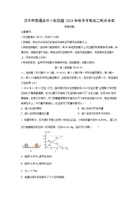 陕西省汉中市普通高中十校联盟2024-2025学年高二上学期期末考试物理试卷（学生版）