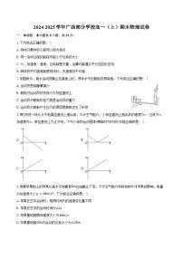 2024-2025学年广西部分学校高一（上）期末物理试卷（含答案）