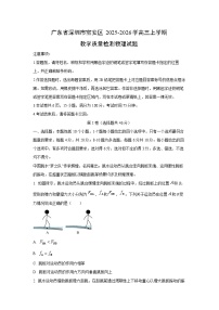 广东省深圳市宝安区2025-2026学高三上学期教学质量检测物理试卷（学生版）