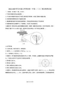 内蒙古呼和浩特一中2024-2025学年高二（上）期末物理试卷（含答案）