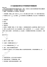 2026届安徽省合肥市众兴中学高考临考冲刺物理试卷含解析