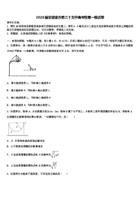 2026届安徽省合肥三十五中高考物理一模试卷含解析