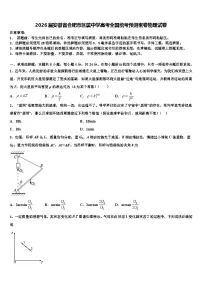 2026届安徽省合肥市区属中学高考全国统考预测密卷物理试卷含解析