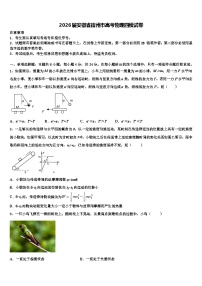 2026届安徽省宿州市高考物理四模试卷含解析