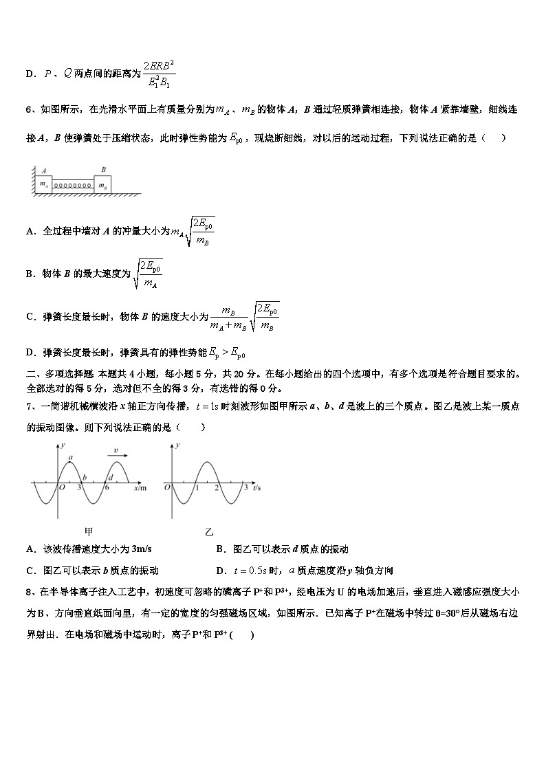 2026届安徽省重点中学高考全国统考预测密卷物理试卷含解析第3页
