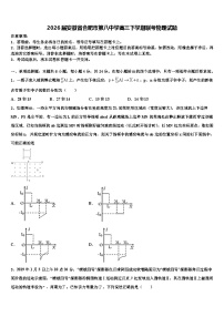 2026届安徽省合肥市第八中学高三下学期联考物理试题含解析