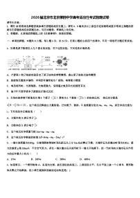 2026届北京市北京第四中学高考适应性考试物理试卷含解析