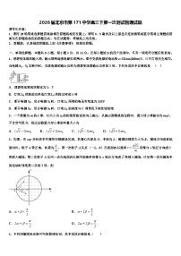 2026届北京市第171中学高三下第一次测试物理试题含解析
