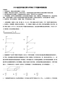 2026届北京市顺义第九中学高三下学期联考物理试题含解析