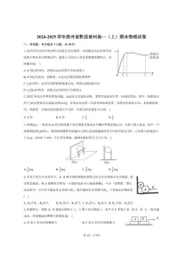 2024-2025学年贵州省黔西南州高一（上）期末物理试卷（有答案）