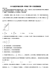 2026届北京市顺义区第一中学高三下第一次测试物理试题含解析