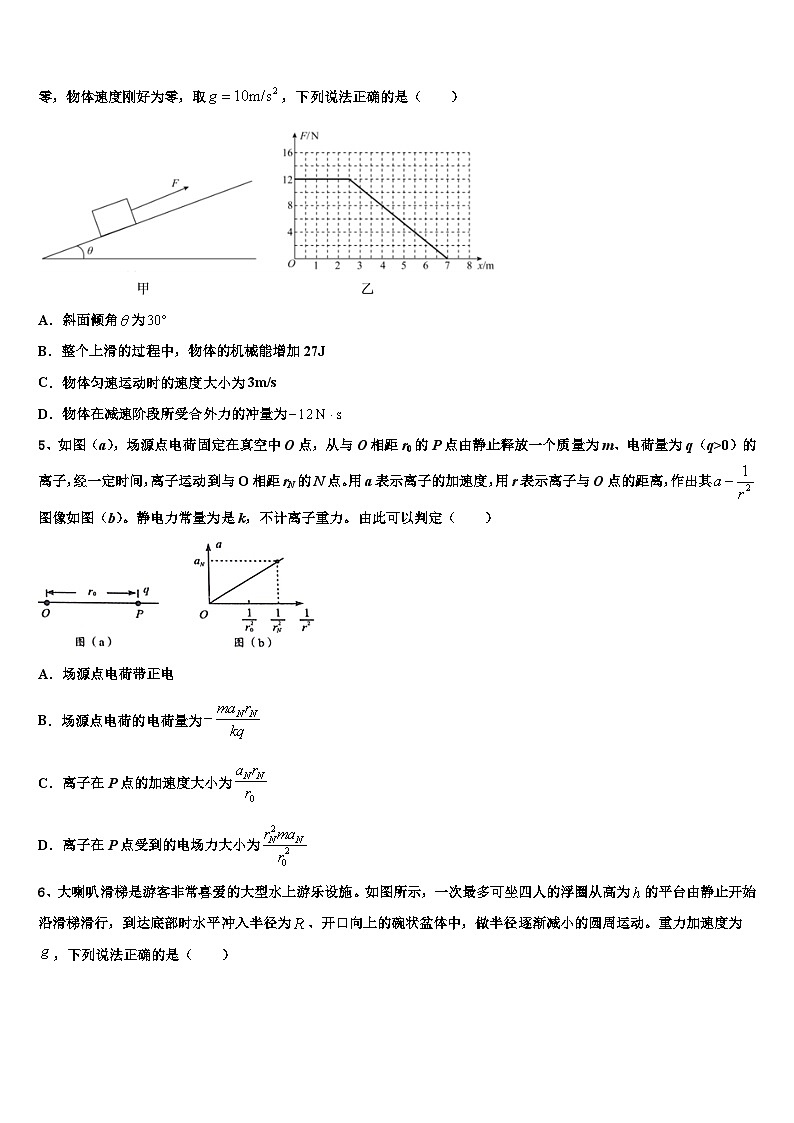 2026届北京市顺义区第一中学高三下第一次测试物理试题含解析第2页