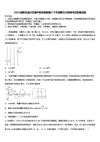 2026届鄂东南示范高中教改联盟高三下学期第五次调研考试物理试题含解析