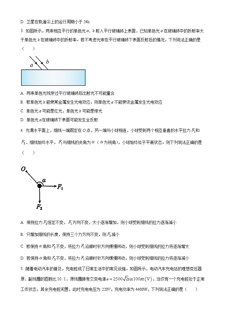 2026届湖南省T8联盟高三上学期12月第一次教学质量评价(一模)物理试题(原卷版)第2页