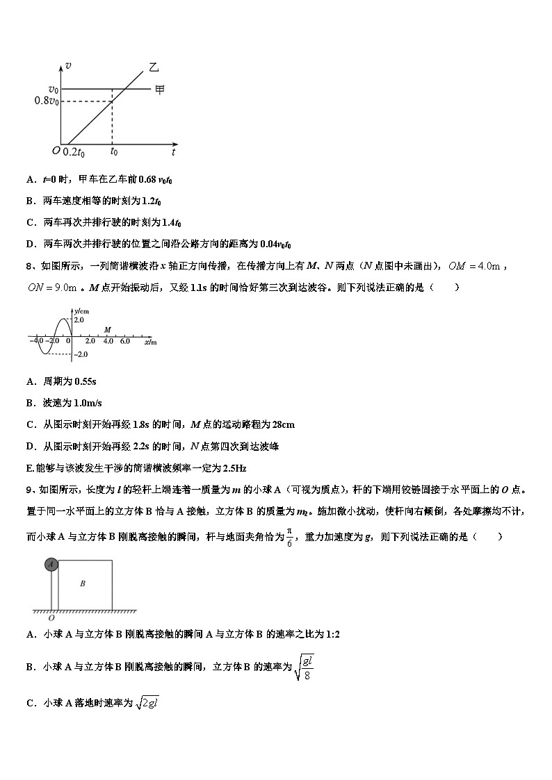 2026届福建省长泰县高中名校高考压轴卷物理试卷含解析第3页