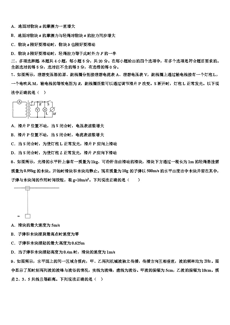 2026届甘肃省兰州市市区片高考仿真卷物理试卷含解析第3页
