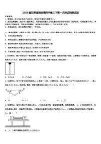 2026届甘肃省靖远第四中高三下第一次测试物理试题含解析