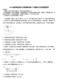 2026届甘肃省河西三校普通高中高三下学期第六次检测物理试卷含解析