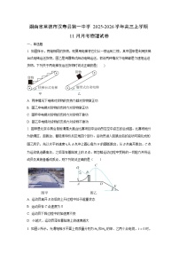 2025-2026学年湖南省常德市汉寿县第一中学高三上学期11月月考物理试卷(学生版)
