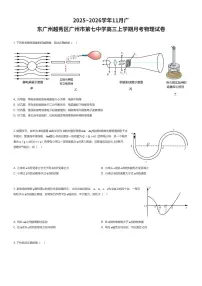2025~2026学年11月广东广州越秀区广州市第七中学高三上学期月考物理试卷（有答案解析）