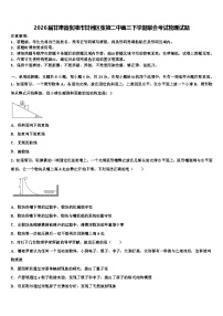 2026届甘肃省张掖市甘州区张掖二中高三下学期联合考试物理试题含解析