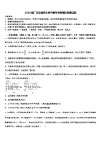 2026届广东华南师大附中高考考前模拟物理试题含解析