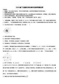 2026届广东省部分地区高考压轴卷物理试卷含解析