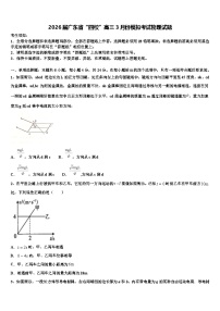 2026届广东省“四校”高三3月份模拟考试物理试题含解析