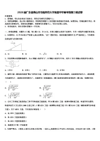 2026届广东省佛山市华南师范大学附属中学高考物理三模试卷含解析