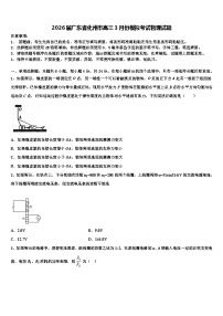 2026届广东省化州市高三3月份模拟考试物理试题含解析