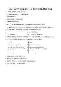 2025-2026学年江苏省高二（上）期末考前仿真卷物理试卷B-自定义类型