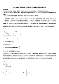 2026届广东省揭阳市一中等三校高考仿真卷物理试题含解析