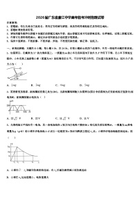 2026届广东省廉江中学高考临考冲刺物理试卷含解析